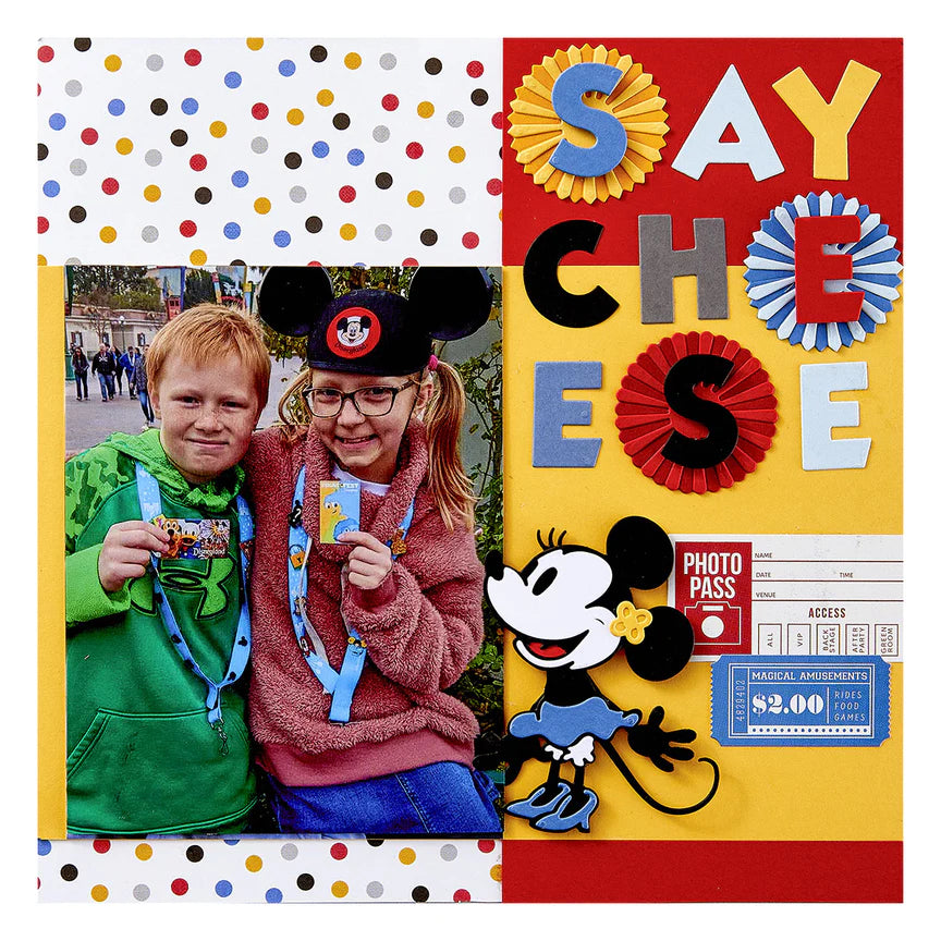 Classic Mouse Alphabet Etched Dies from the Say Cheese Classic Mouse Collection