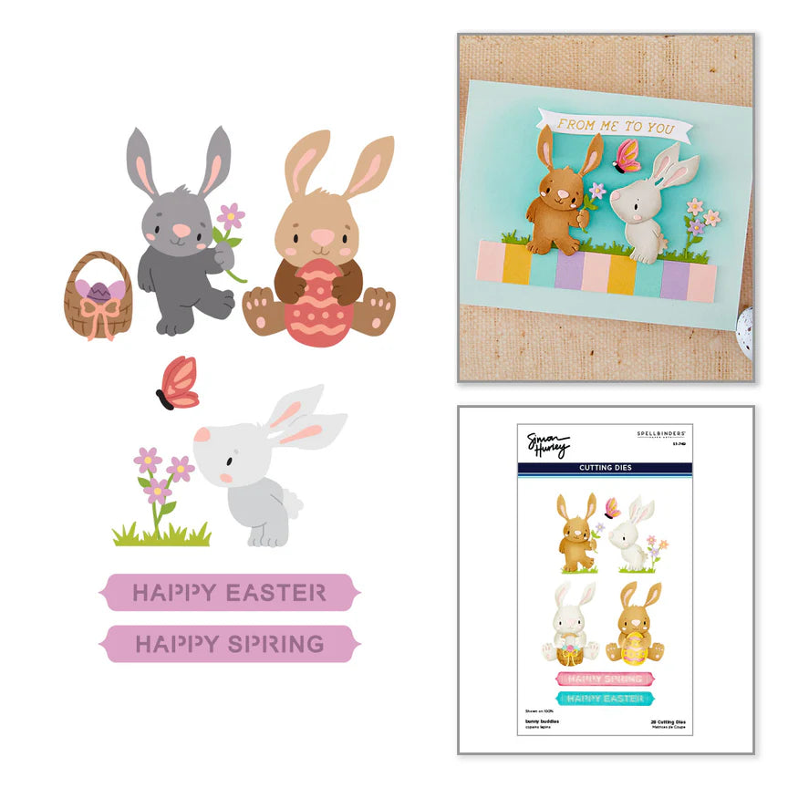 Bunny Buddies Etched Dies by Simon Hurley