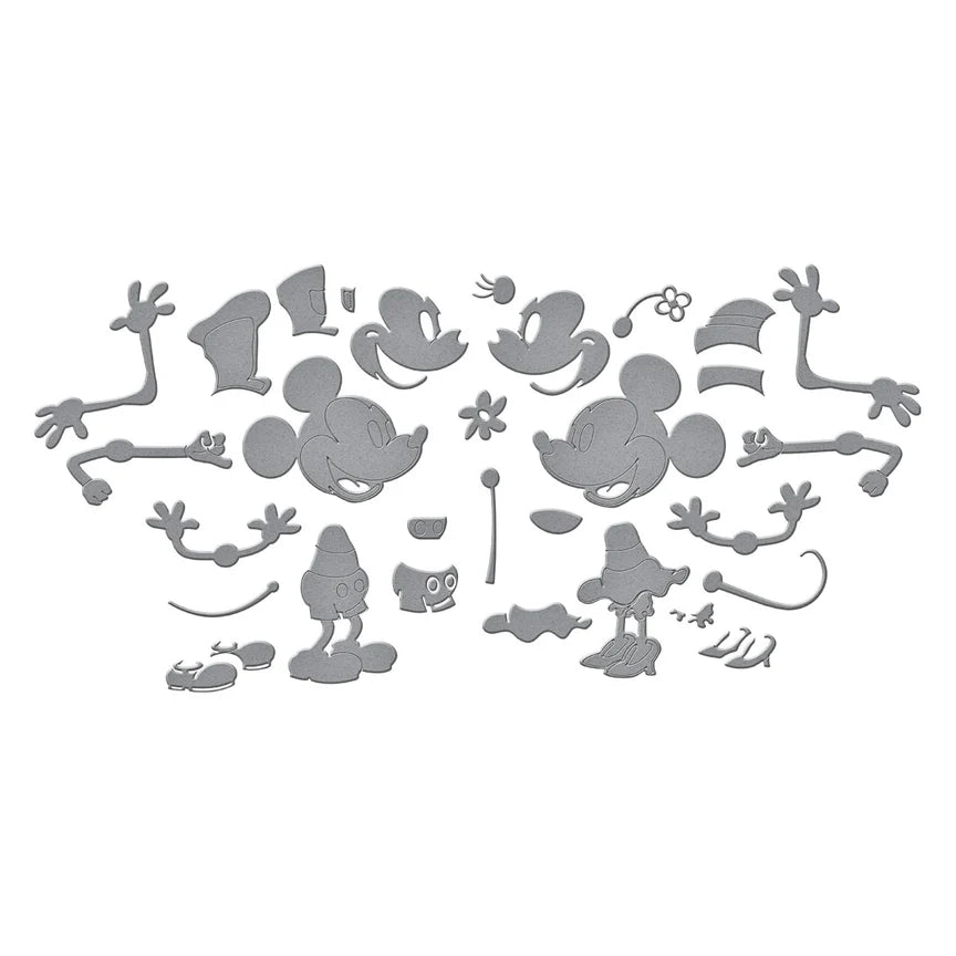 Steamboat Willie Duo Etched Dies from the Say Cheese Classic Mouse Collection