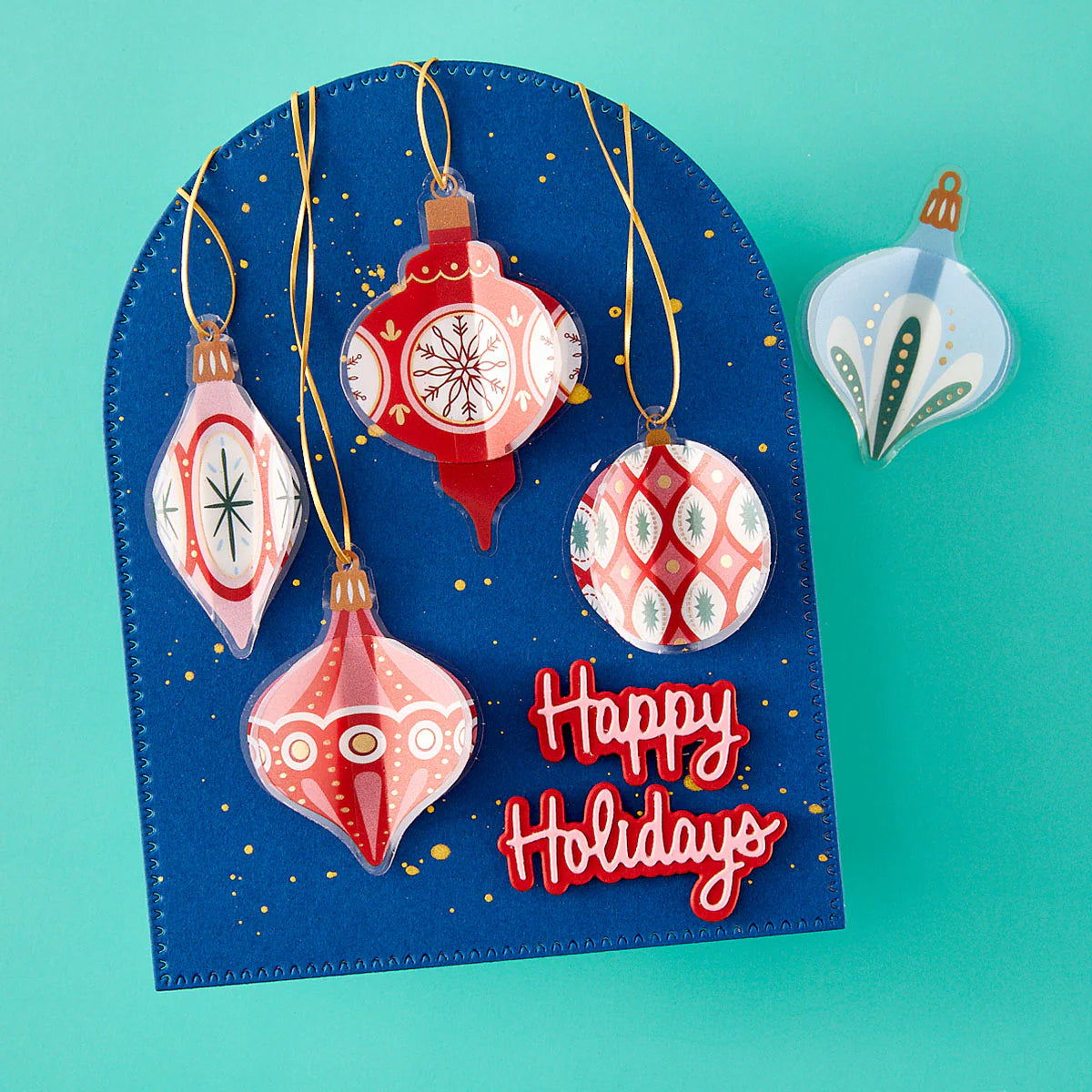 Spellbinders - Dear Santa Ornaments Dimensional Stickers - SCSE-048