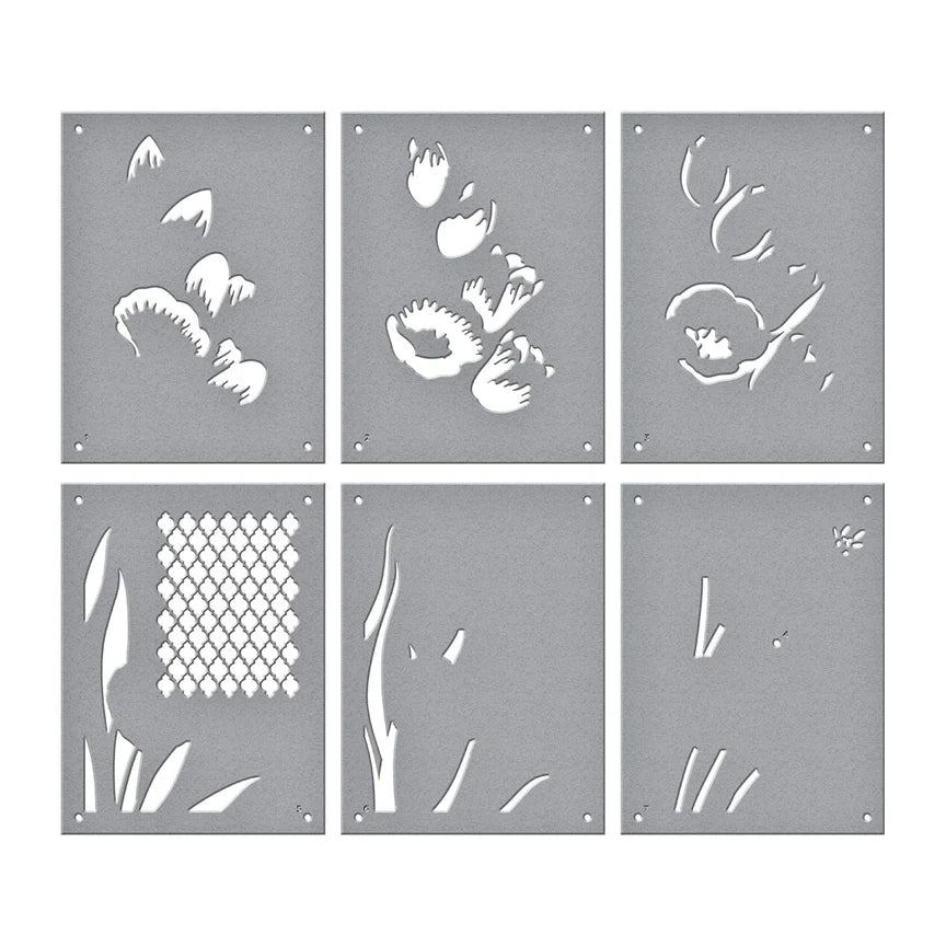 Wonderful Tulips Layered Stencils from the Four Petal Collection - STN-045
