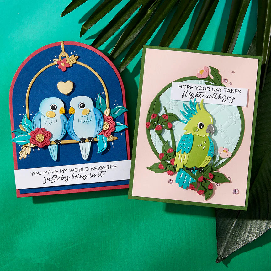 Flying High Etched Dies from the Cheerful Chirps Collection