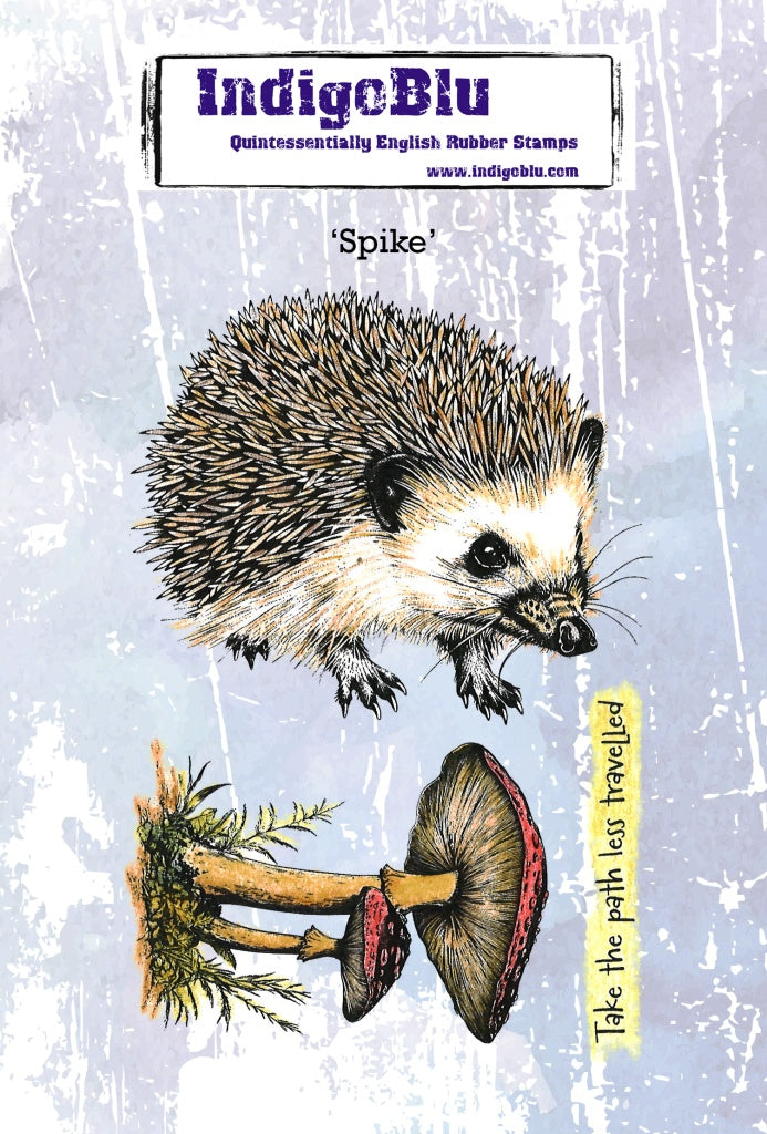 IndigoBlu - Spike A6 Red Rubber Stamp - IND1397