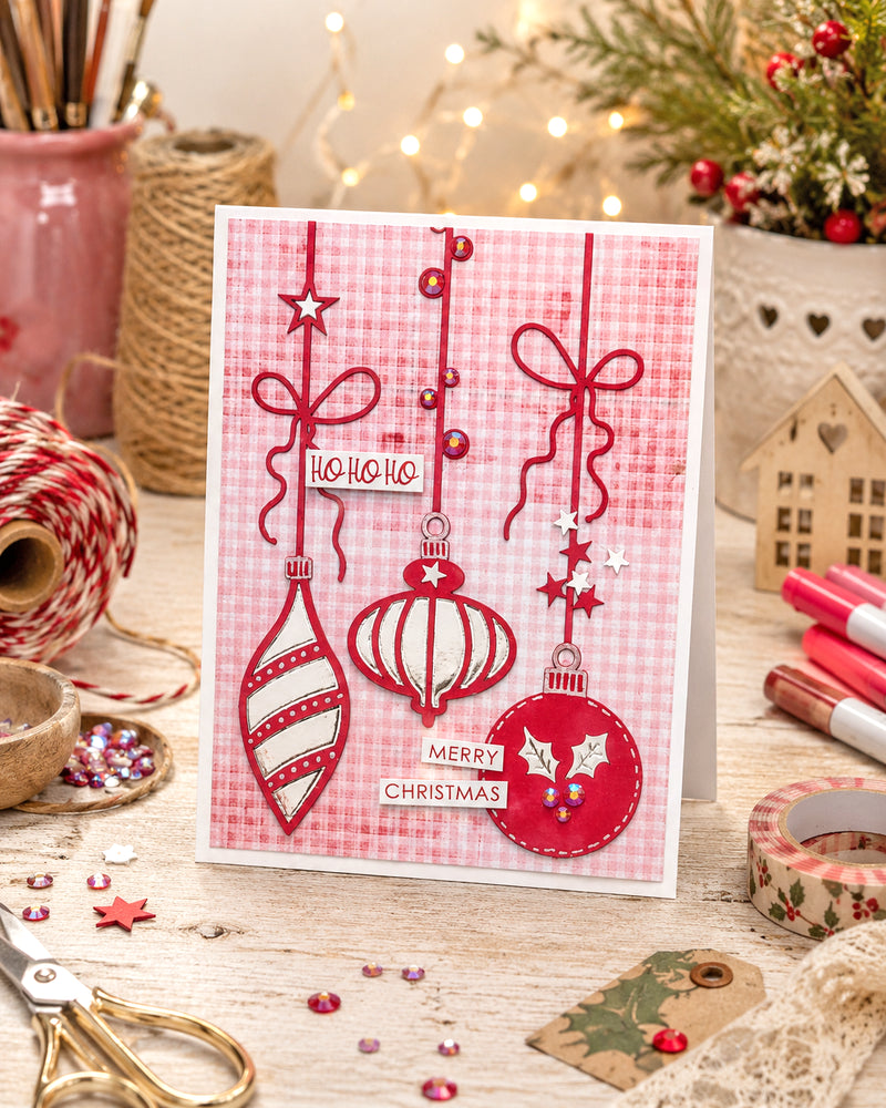 Polkadoodles - Sparkling Delicate Baubles Die Set - PD9196