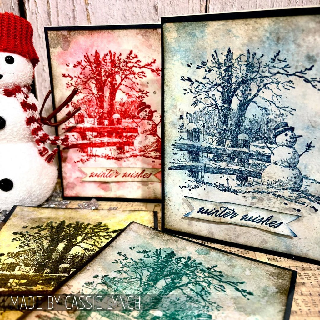 Stampers Anonymous - Tim Holtz Christmas Spirit Cling Stamps - CMS501