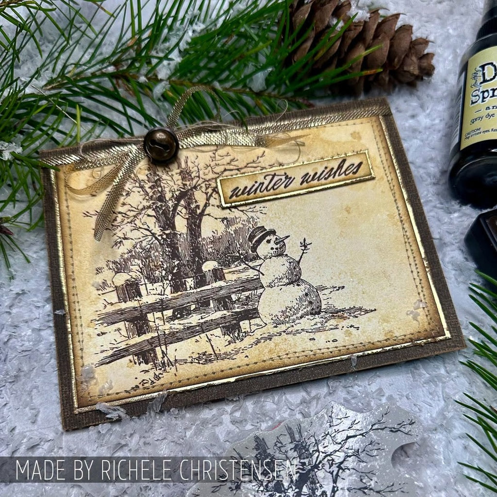 Stampers Anonymous - Tim Holtz Christmas Spirit Cling Stamps - CMS501