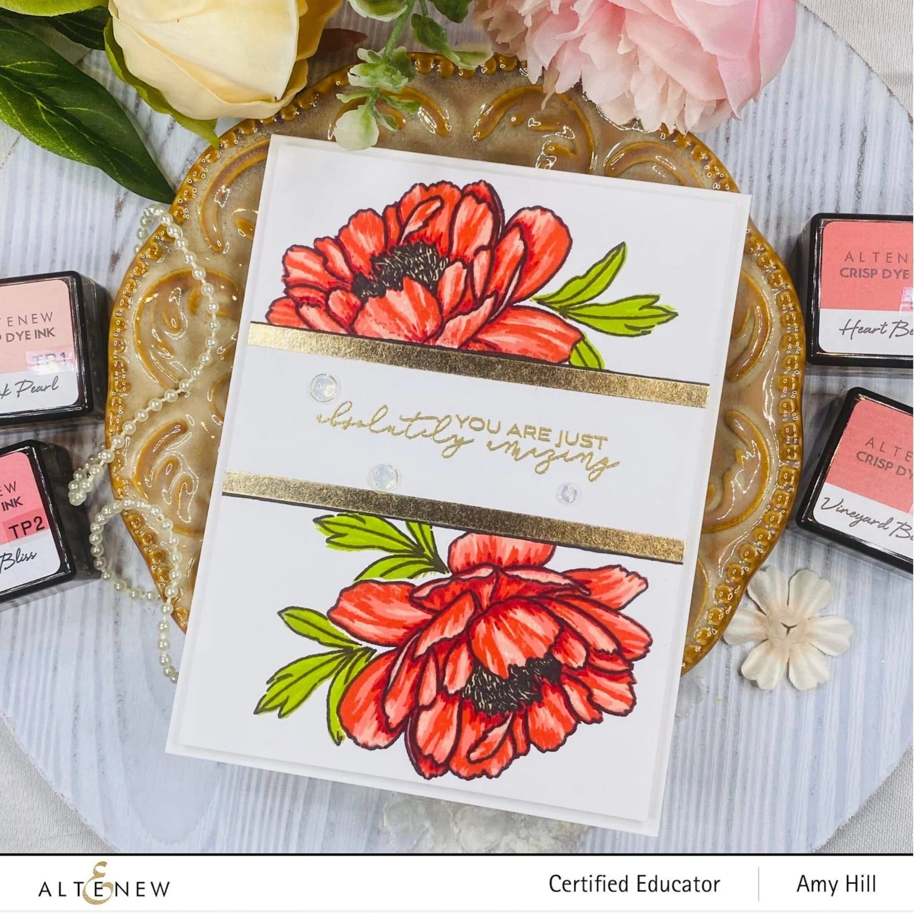 Build-A-Flower: Hawaiian Coral Layering Stamp & Die Set
