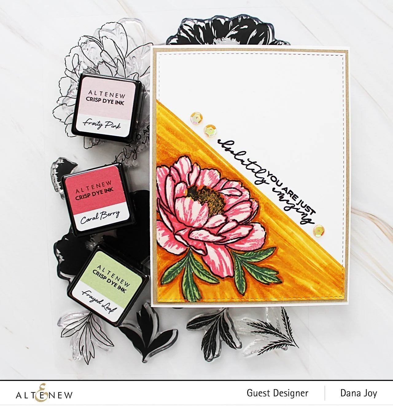 Build-A-Flower: Hawaiian Coral Layering Stamp & Die Set