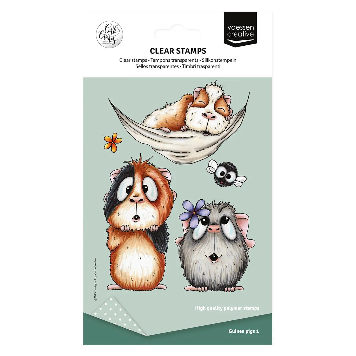 Vaessen Creative - Clear Stamps Guinea Pigs 1 - CAR0003