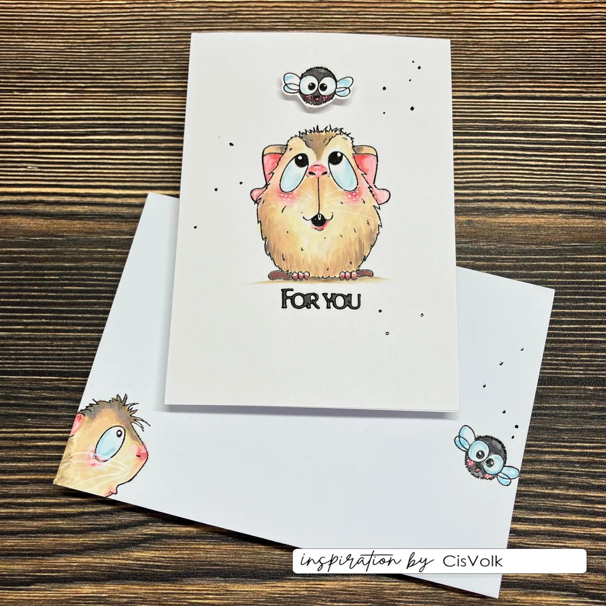 Vaessen Creative - Clear Stamps Guinea Pigs 1 - CAR0003