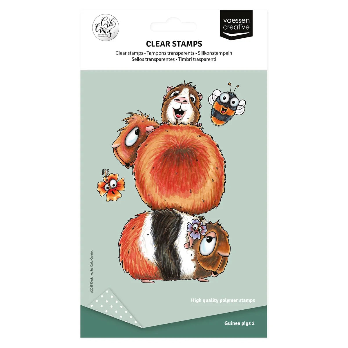 Vaessen Creative - Clear Stamps Guinea Pigs 2 - CAR0004