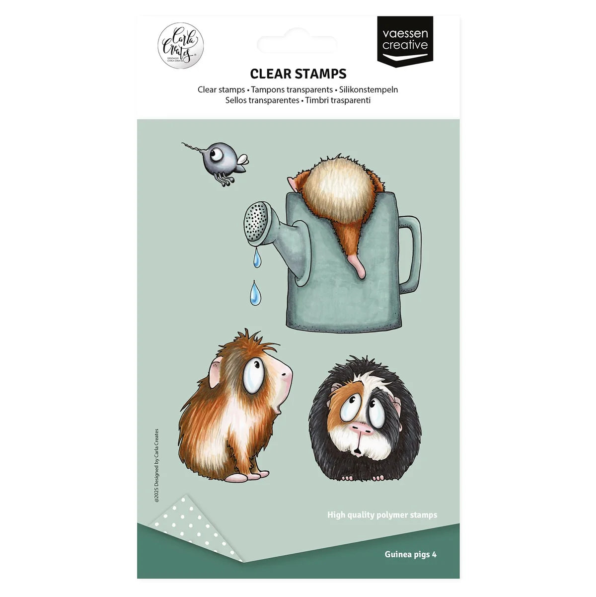 Vaessen Creative - Clear Stamps Guinea Pigs 4 - CAR0006