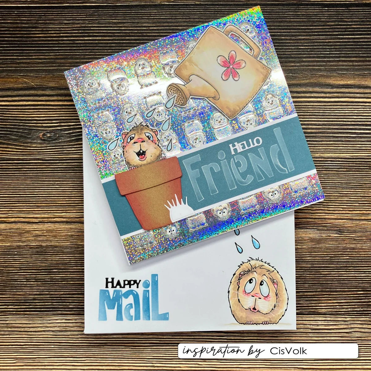 Vaessen Creative - Clear Stamps Guinea Pigs 4 - CAR0006