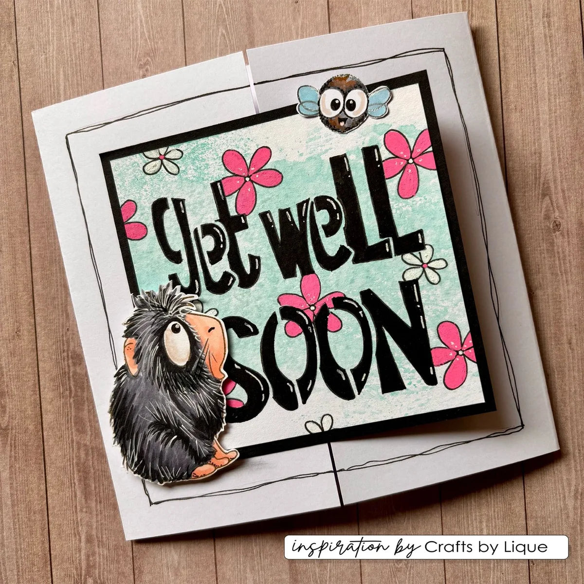 Vaessen Creative - Clear Stamps Guinea Pigs 4 - CAR0006