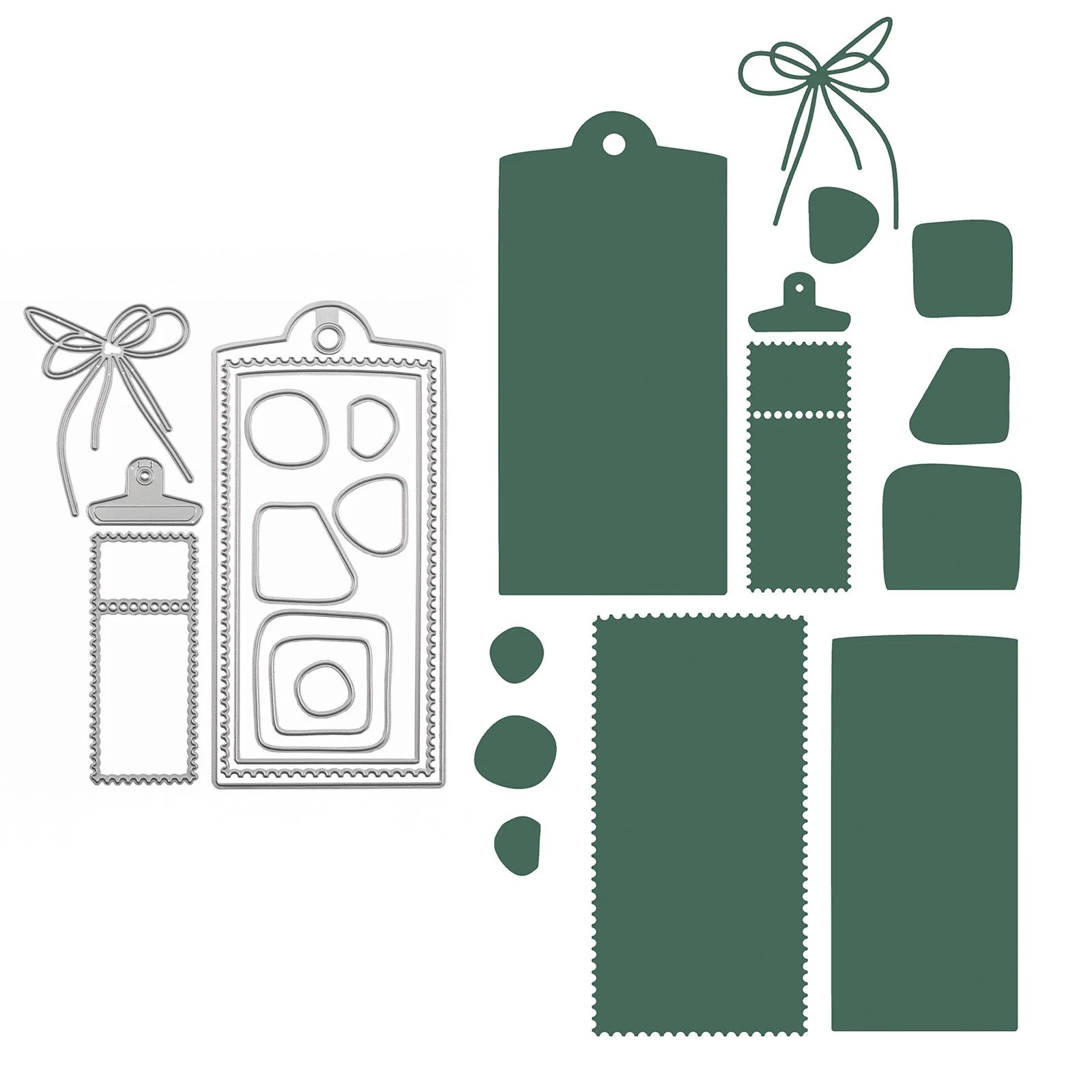 Vaessen Creative • Cutting Dies Label 13pcs