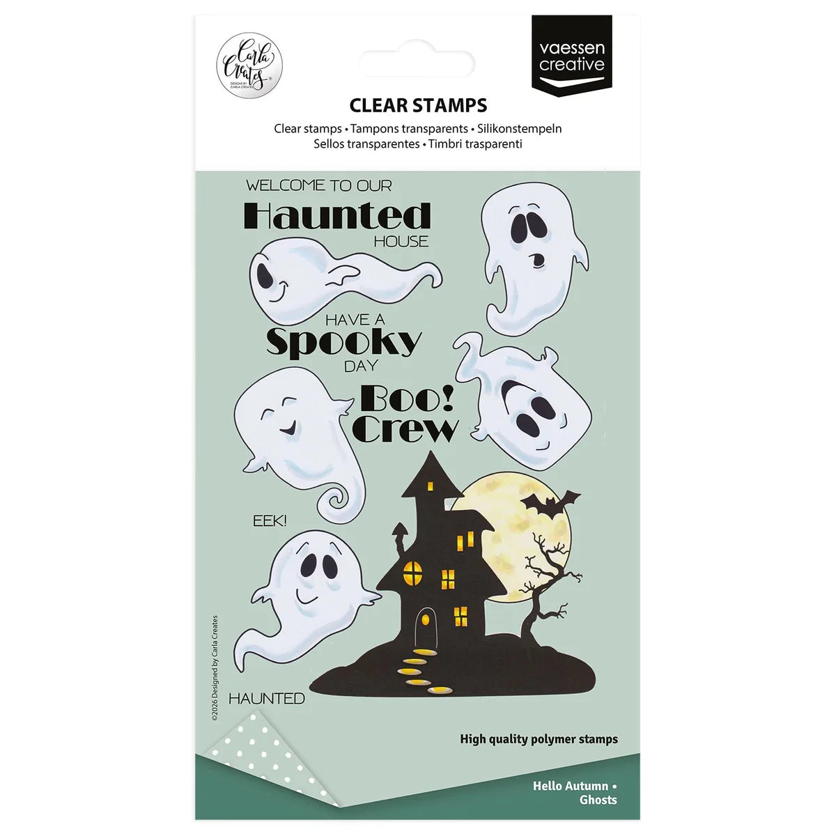 Vaessen Creative • Clear Stamps by Carla Creates Ghosts 19pcs