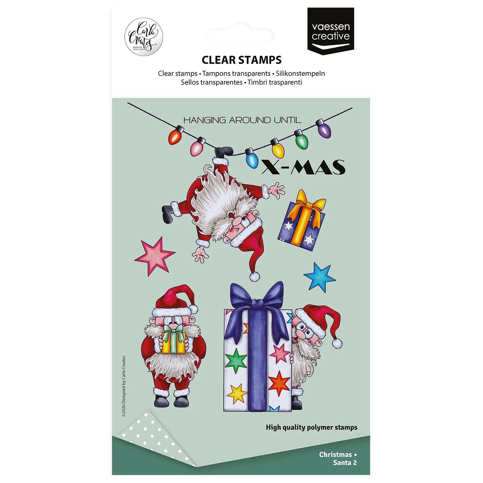 Vaessen Creative - Christmas Santa 2 by Carla Creates Clear Stamps - CAR0605