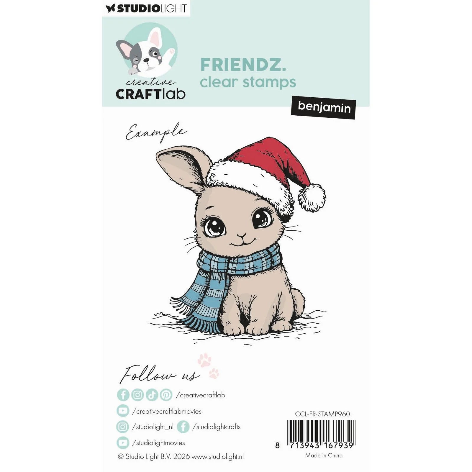 Creative Craftlab - Friendz Benjamin Clear Stamps - CCL-FR-STAMP960