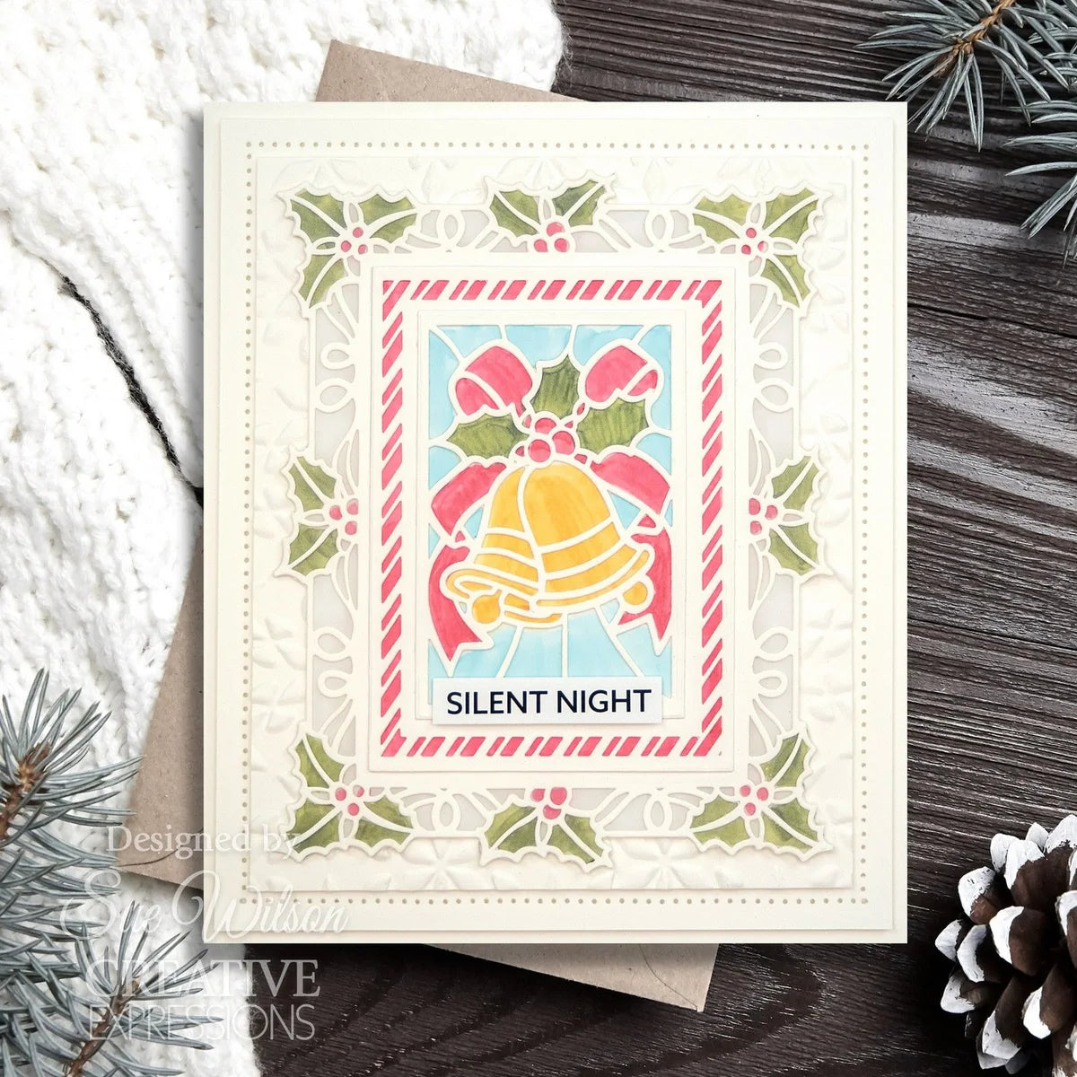 Stained Glass Bell - Craft Die By Sue Wilson