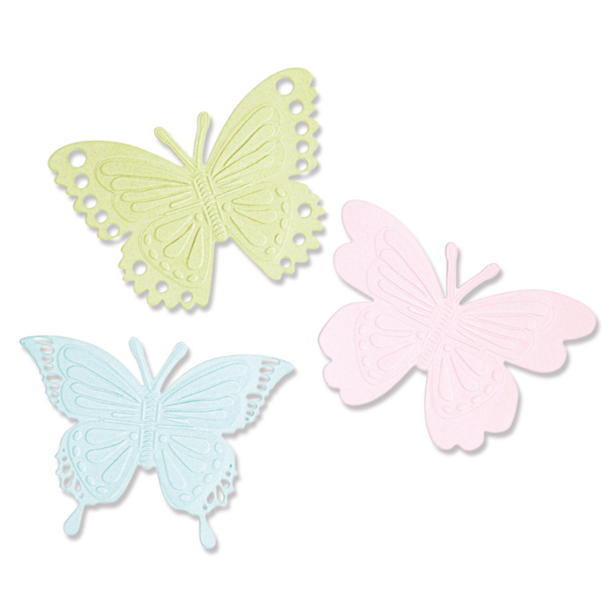 Sizzix Switchlits Embossing Folder - Detailed Butterflies by Kath Breen - SKU: 665745