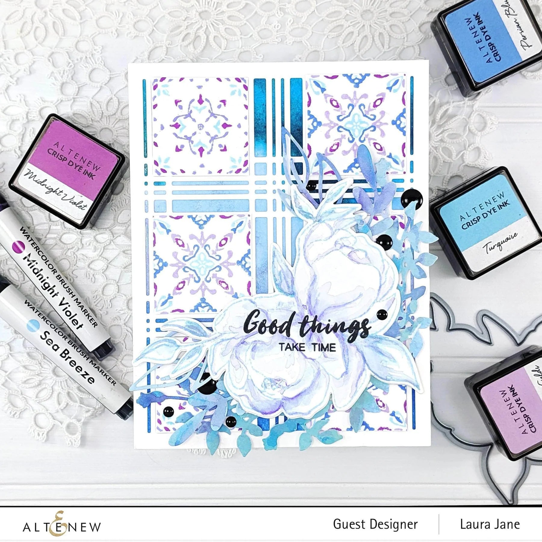 Delicate Tiles Stamp Set