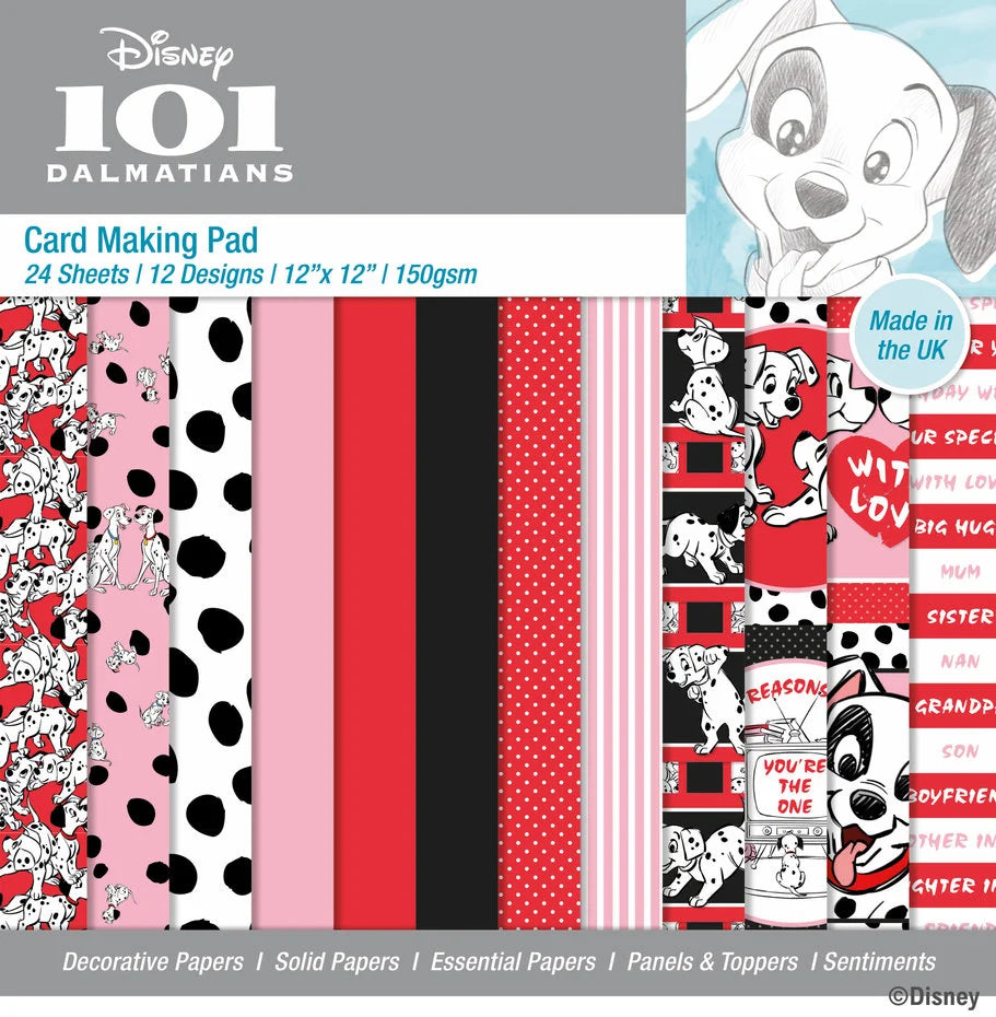 101 Dalmatians 12x12 Inch Card Making Pad