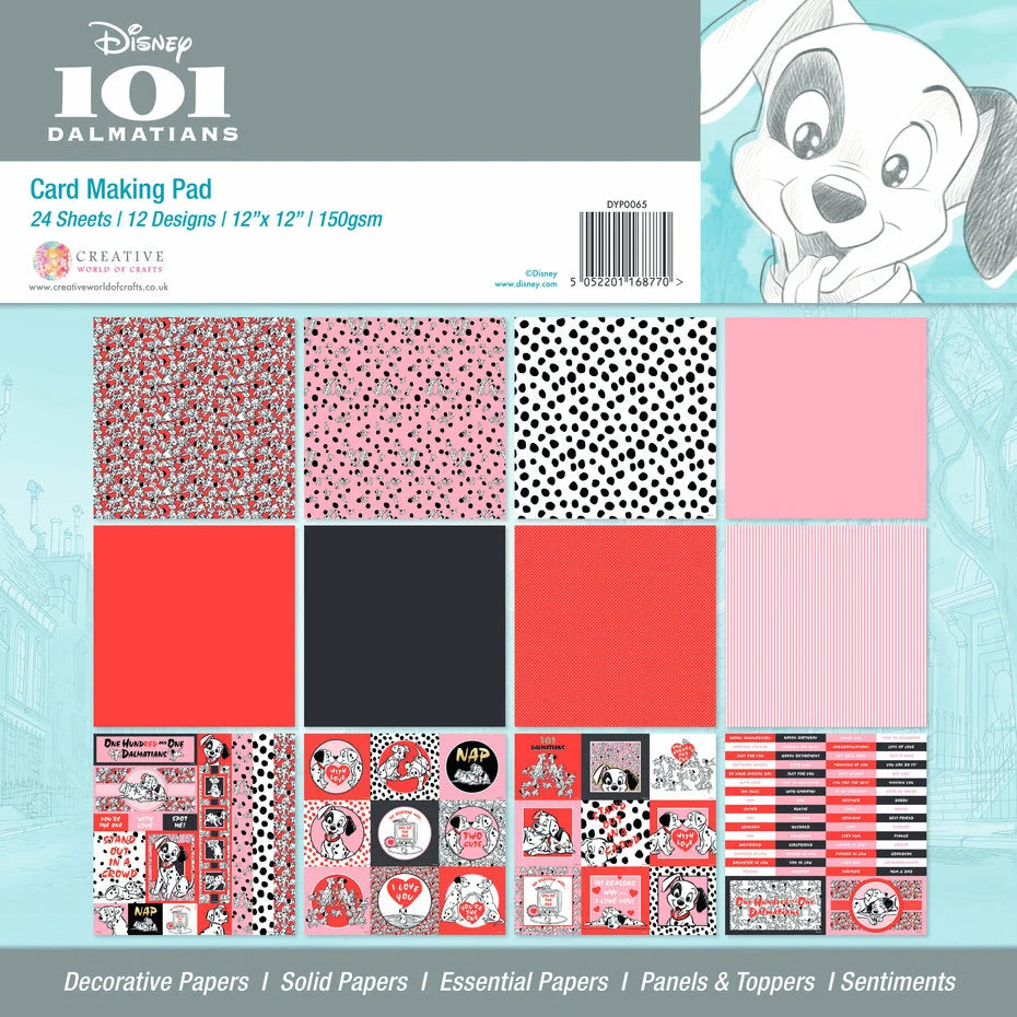 101 Dalmatians 12x12 Inch Card Making Pad