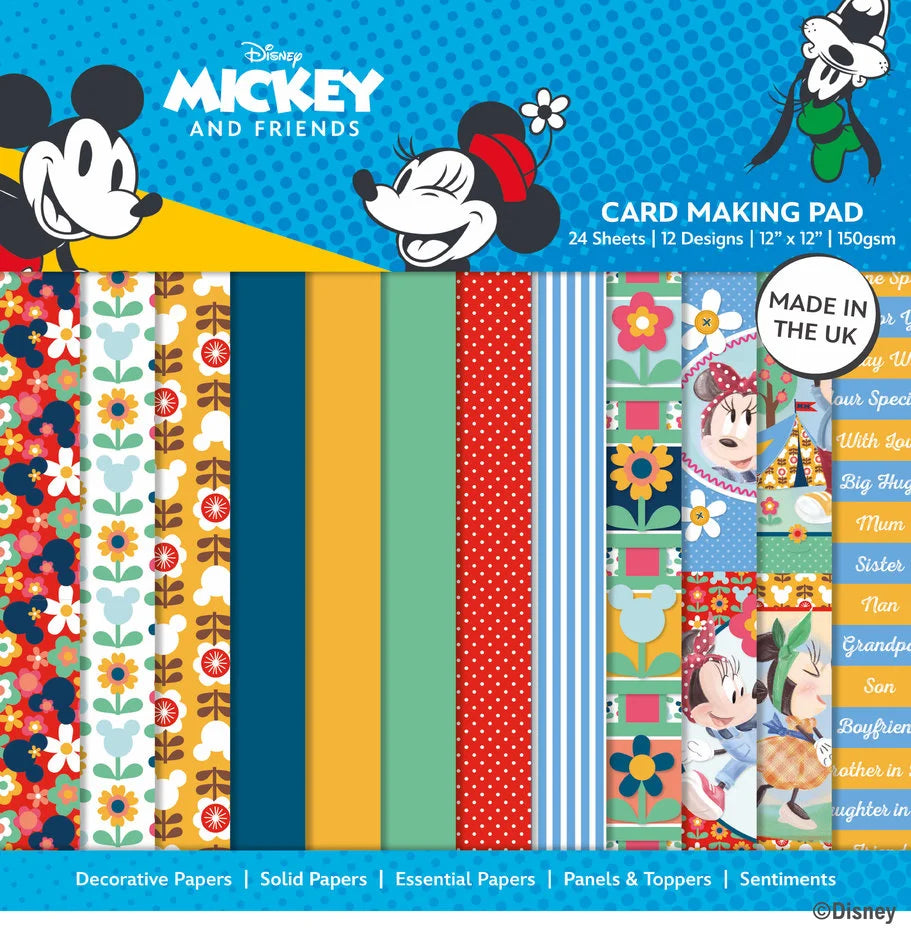 Mickey & Friends 12x12 Inch Card Making Pad