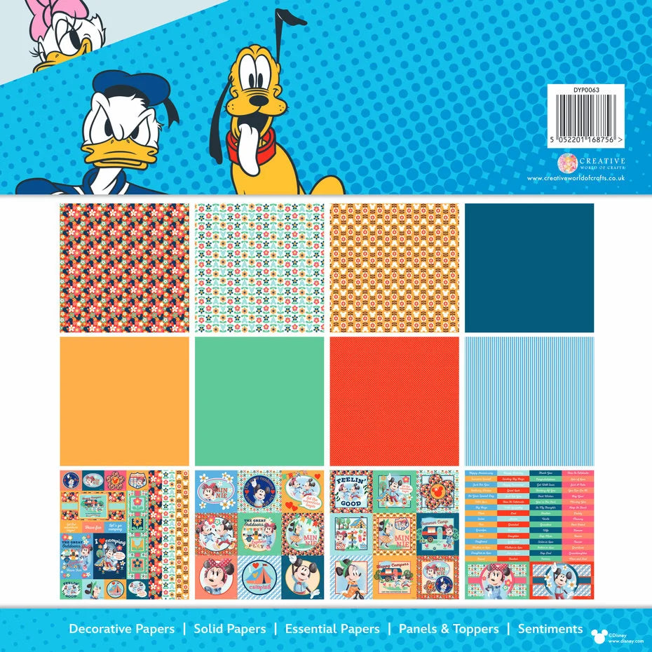 Mickey & Friends 12x12 Inch Card Making Pad