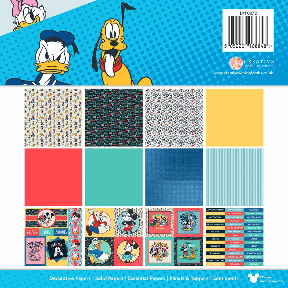 Mickey & Friends 8x8 Inch Card Making Pad