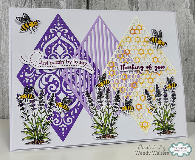 Damask Diamonds Die Set - The Diamond Collection By Jamie Rogers Crafts