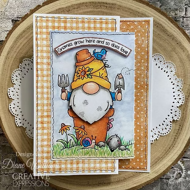 Woodware The Gardener A6 Clear Stamp Set by Françoise Read