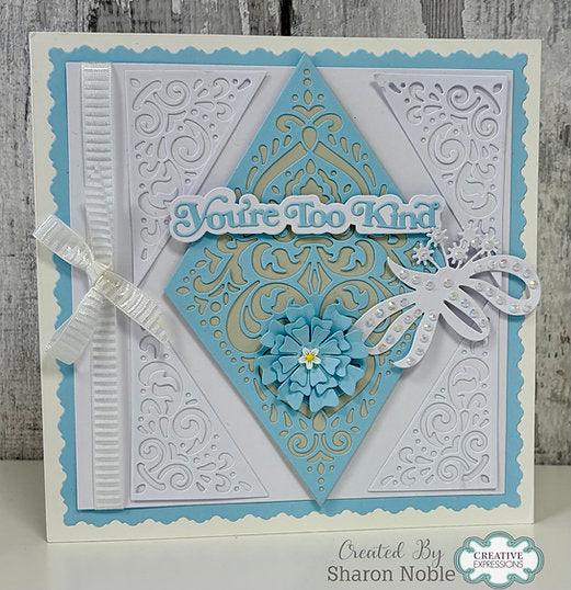 Damask Diamonds Die Set - The Diamond Collection By Jamie Rogers Crafts