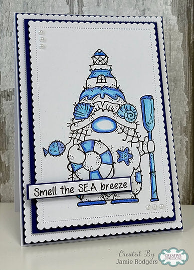 Woodware Lighthouse Gnome A6 Clear Stamp Set By Françoise Read