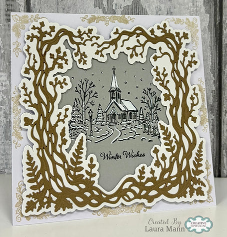 Woodware - Silent Night Cottage A6 Clear Stamp Set By Gwen Fletcher - WGFS027