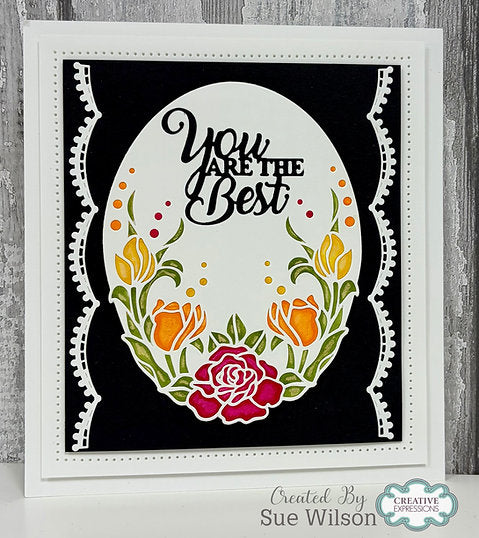 Elegant Florals Craft Die By Sue Wilson