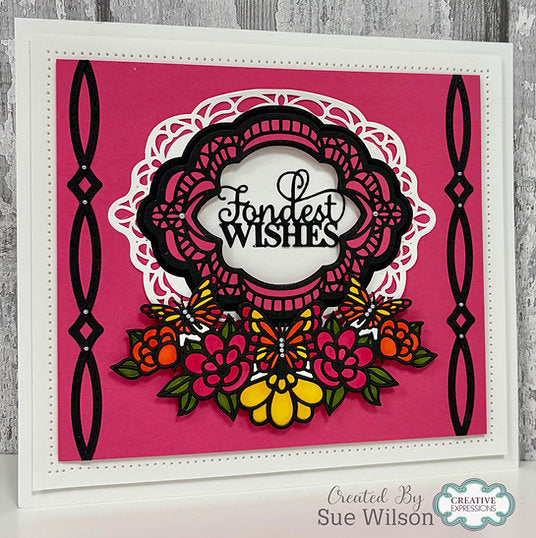 Butterfly Floral Craft Die By Sue Wilson