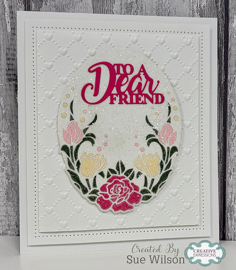 Elegant Florals Craft Die By Sue Wilson
