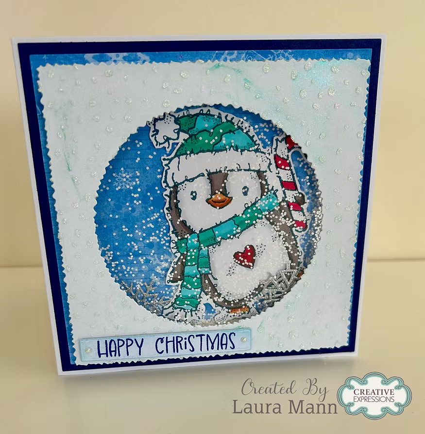 Woodware Dancing Penguin A6 Clear Stamp Set by Françoise Read