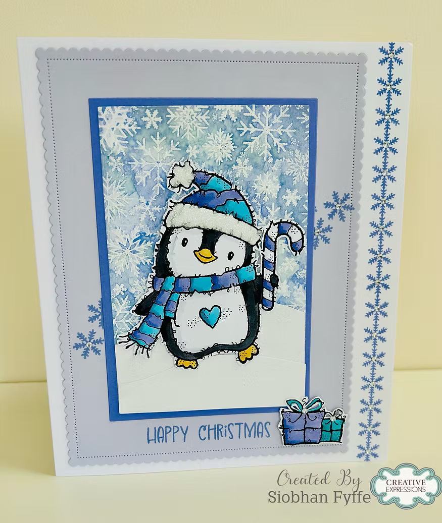 Woodware Dancing Penguin A6 Clear Stamp Set by Françoise Read