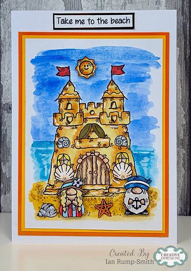 Woodware Sandcastle A6 Clear Stamp Set By Françoise Read