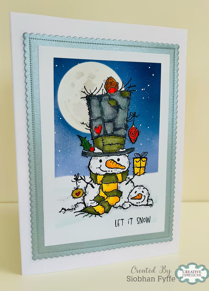 Woodware Snowman Gift A6 Clear Stamp Set by Françoise Read