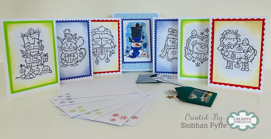 Woodware Ewe Christmas A6 Clear Stamp Set by Françoise Read