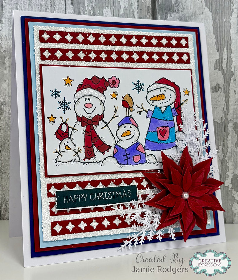 Woodware - The Snow Family A6 Clear Stamp Set By Françoise Read - WFRS0166
