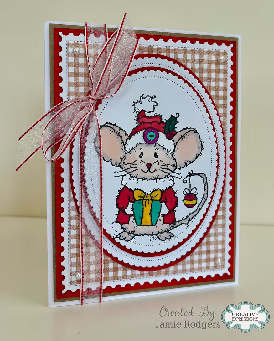Woodware Mousy Gift A6 Clear Stamp Set by Françoise Read