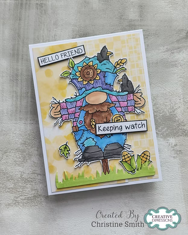 Woodware Scarecrow Norman A6 Clear Stamp Set by Françoise Read