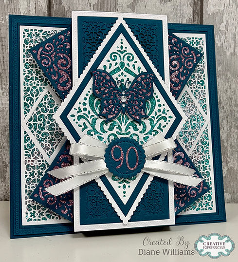 Damask Diamonds Die Set - The Diamond Collection By Jamie Rogers Crafts