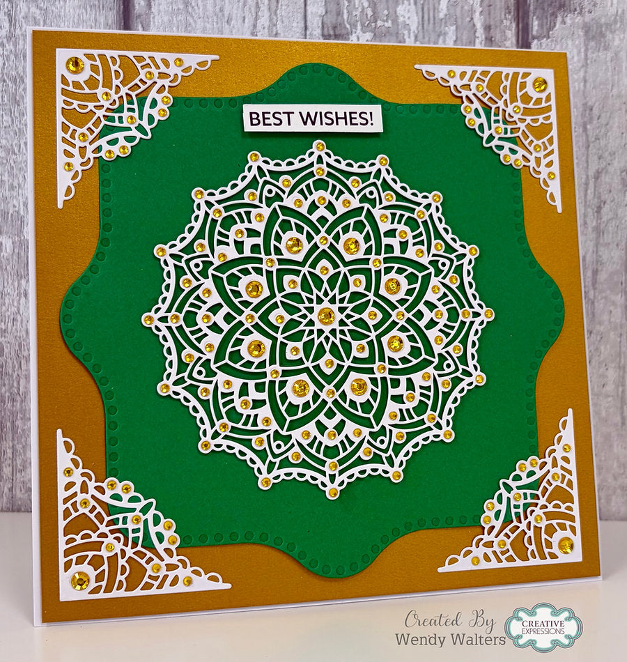 Creative Expressions - Mandala Background & Corners Die Set (Dies To Dot Collection) - CEDD21