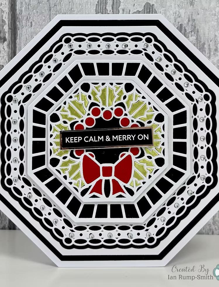 Creative Expressions - Holly Wreath Octagon Dies by Sue Wilson - CEDSW0068
