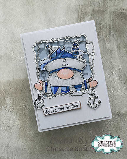 Woodware Ahoy Captain A6 Clear Stamp Set By Françoise Read